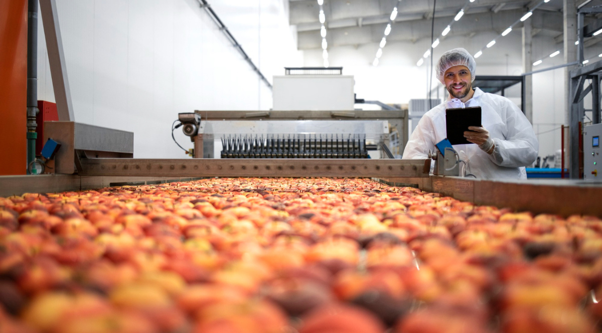 pessegos na industria de alimentos