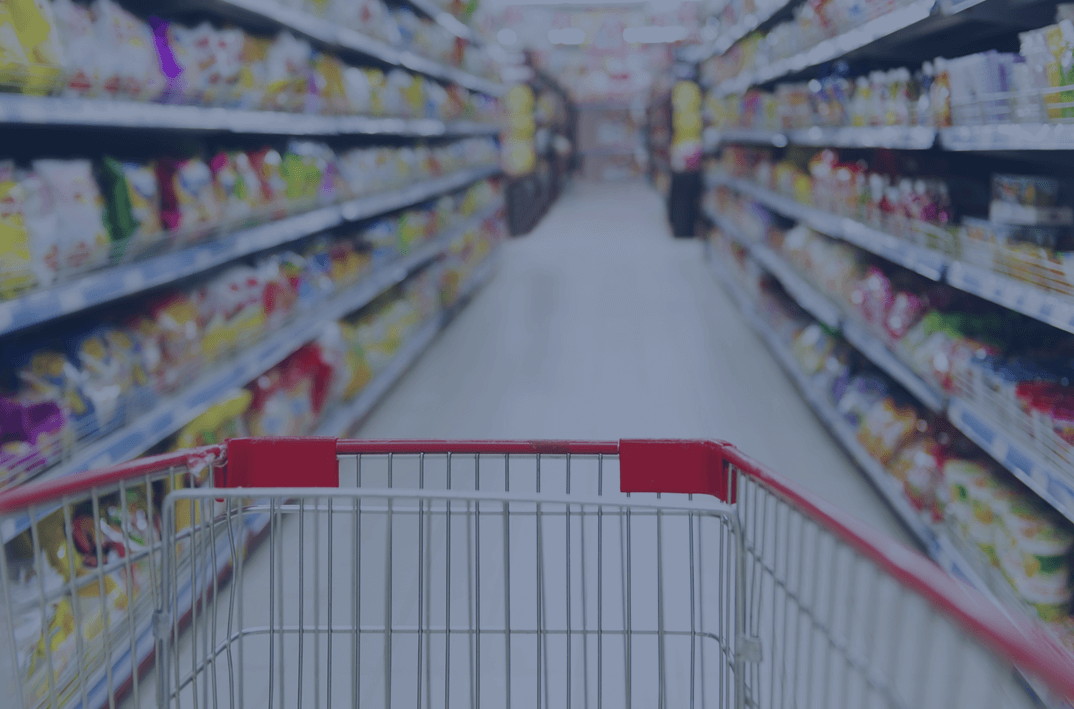 Carrinho no supermercado