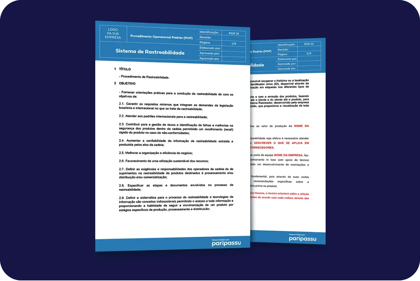 Miniatura POP Rastreabilidade de alimentos