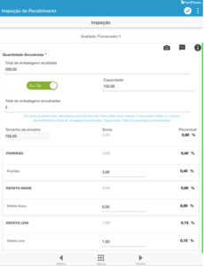 inspeções de qualidade de processos