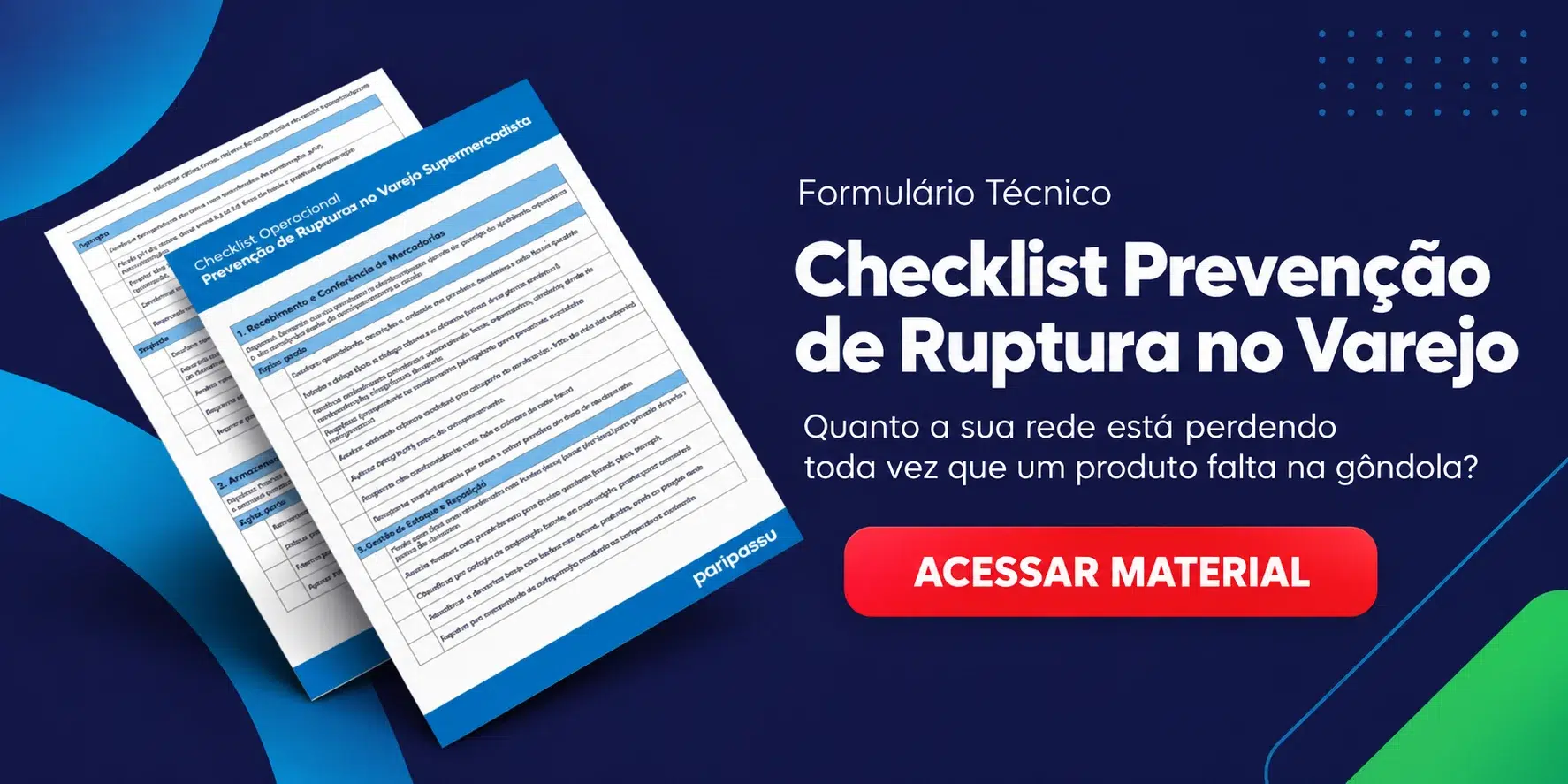 CTA - Checklist Prevenção de Ruptura no Varejo